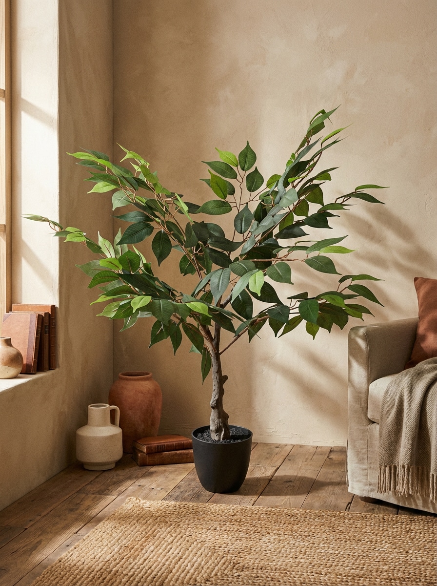 Sztuczne drzewko dekoracyjne w doniczce