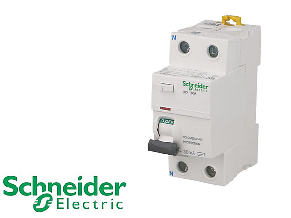 Interrupteur différentiel modulaire bipolaire Schneider Acti9 iID 63A / 30mA type AC