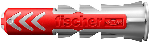 Cheville bi-matière avec vis Fischer DuoPower pour matériaux de construction 6x30 mm, 12 pièces