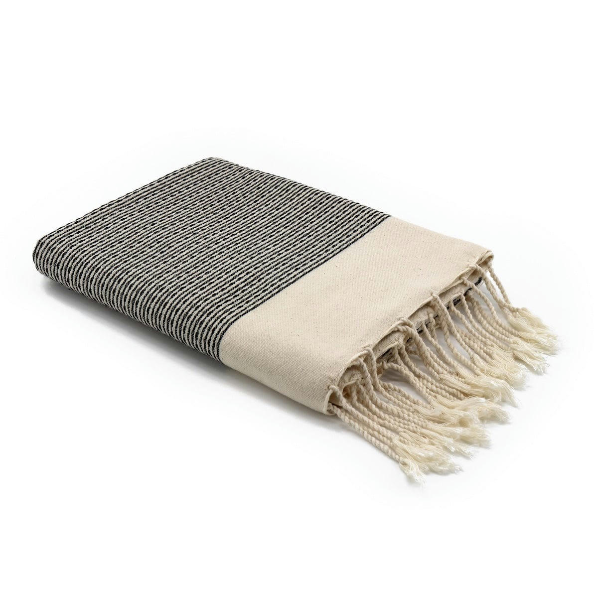 RIO - Fouta coton  100x200 noir