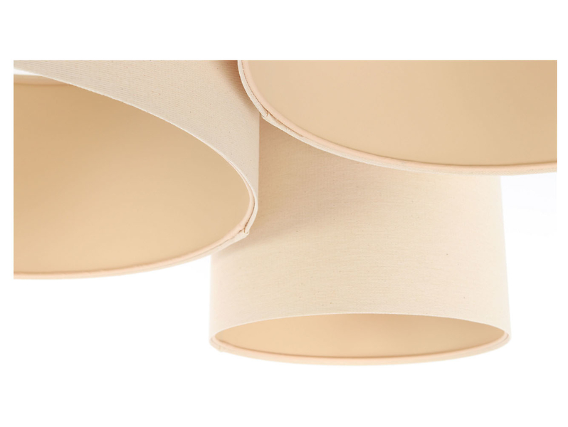 Lampa sufitowa Boho 3-punktowa beżowa