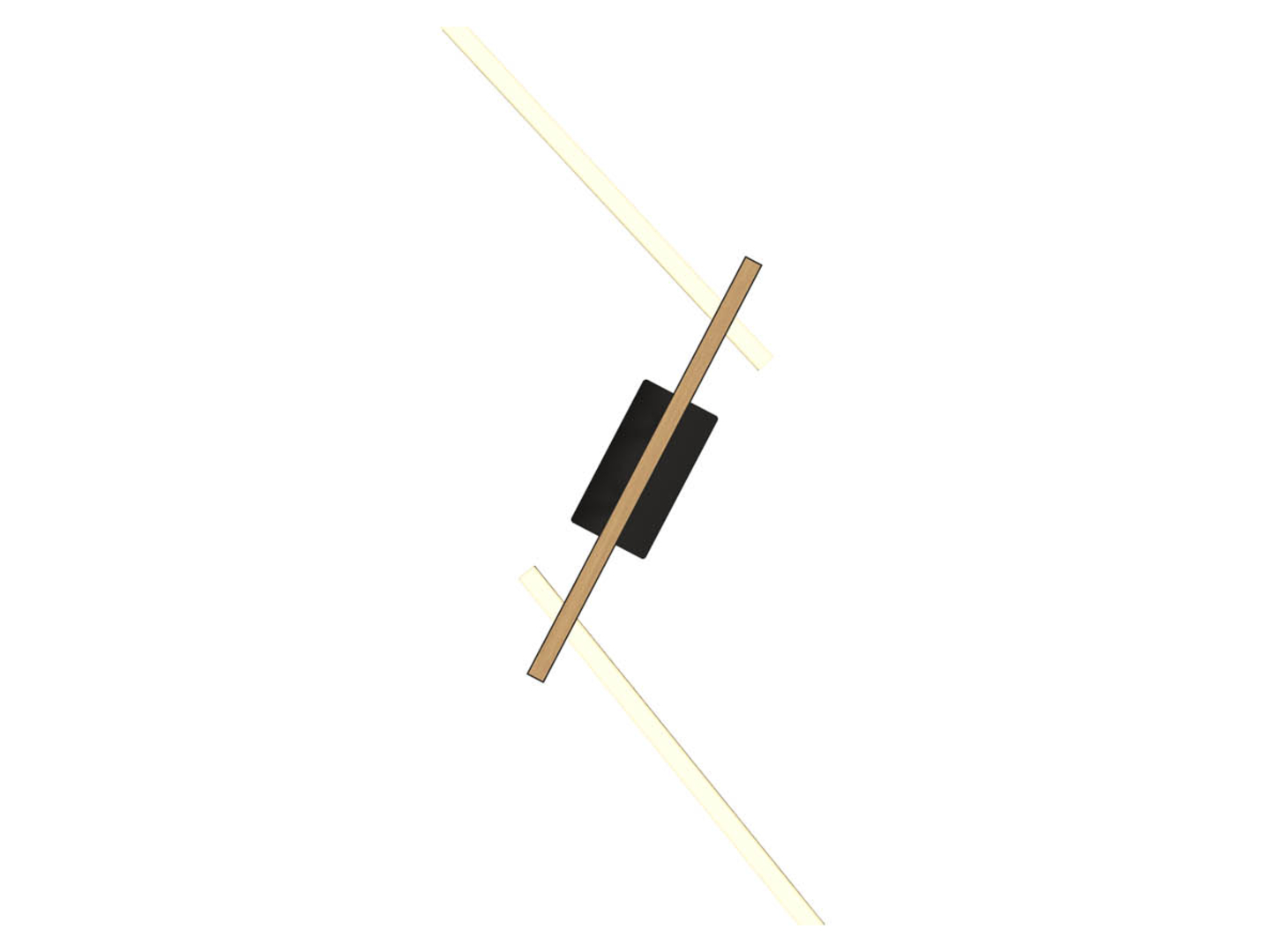 Lampa sufitowa 2-punktowaRimini LED ze ściemniaczem czarna