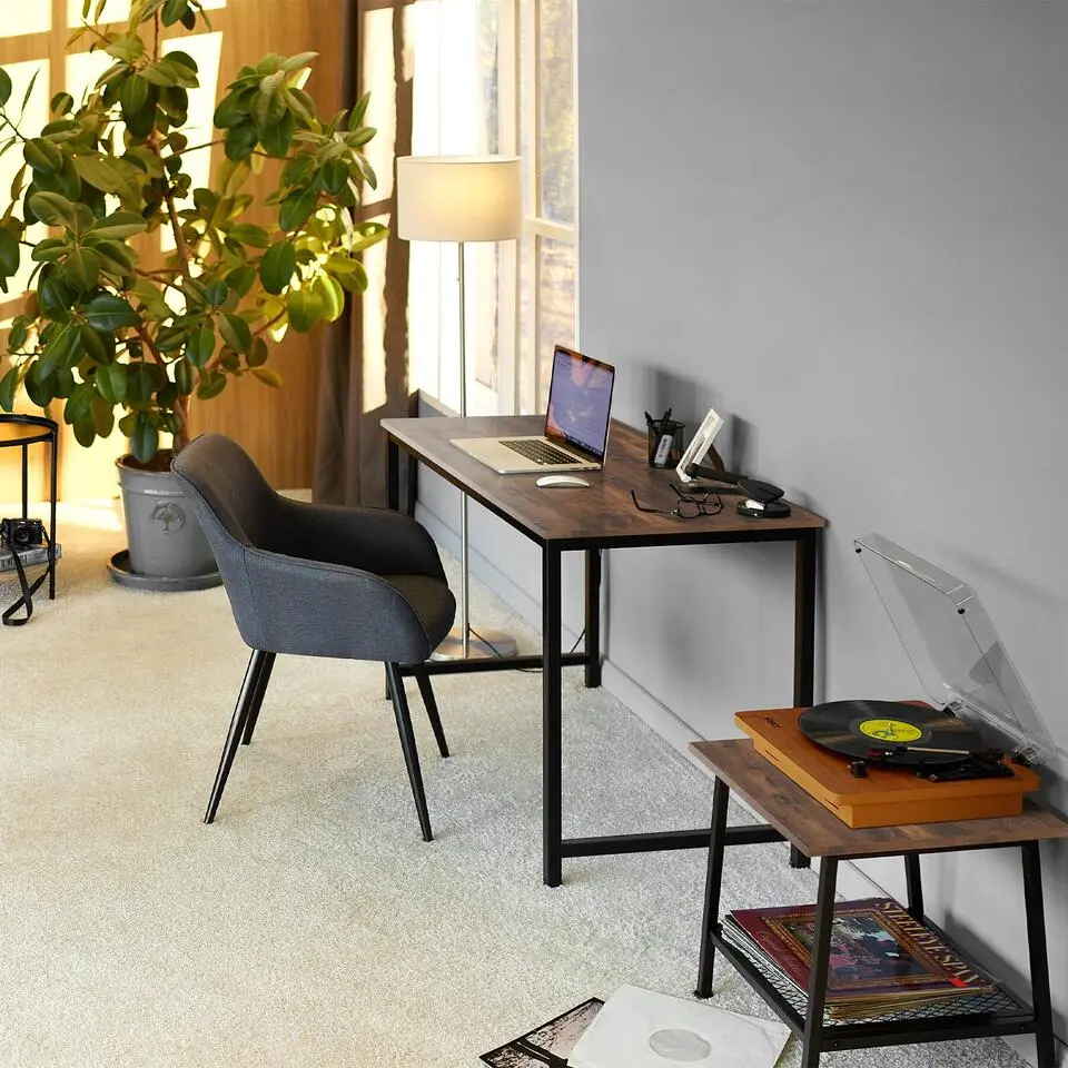 tectake Bureau Jenkins, Industrieel Hout Donker, Rustiek