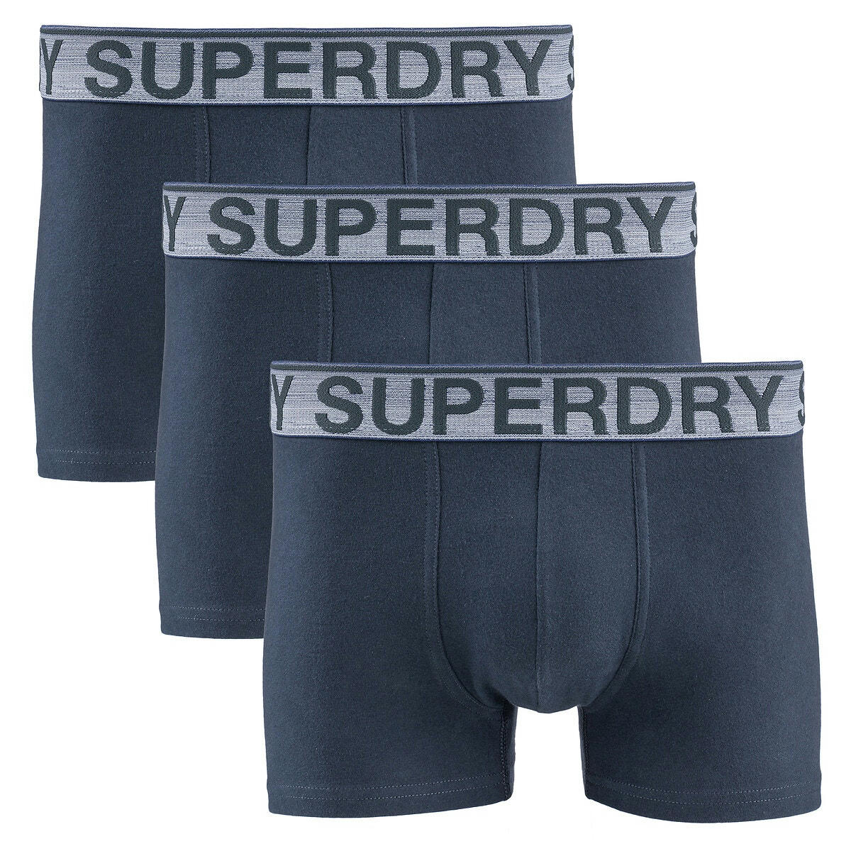 Lot de 3 boxers unis