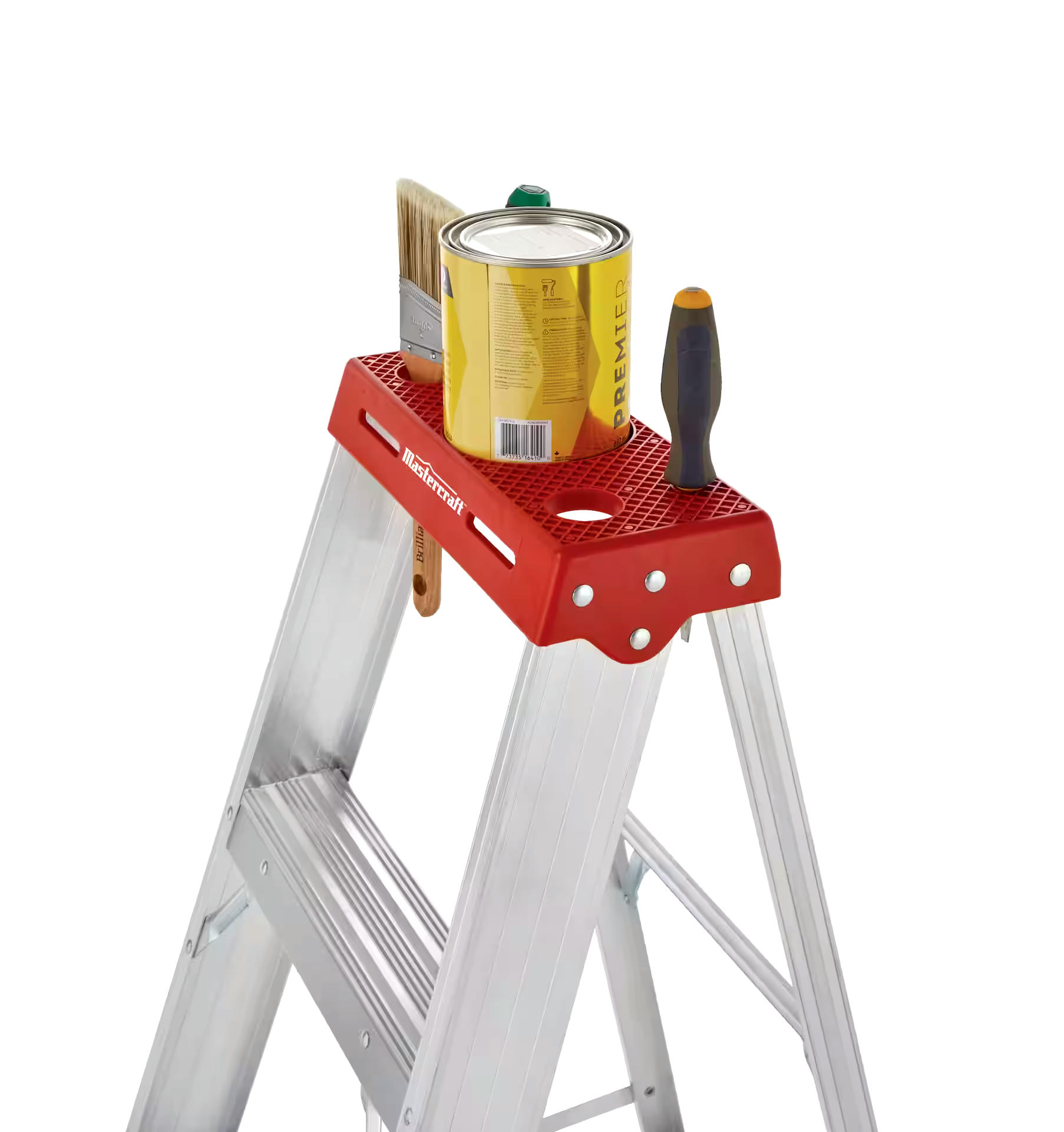 Mastercraft Grade 3 Aluminum Household Step Ladder, 6-ft, 200-lb