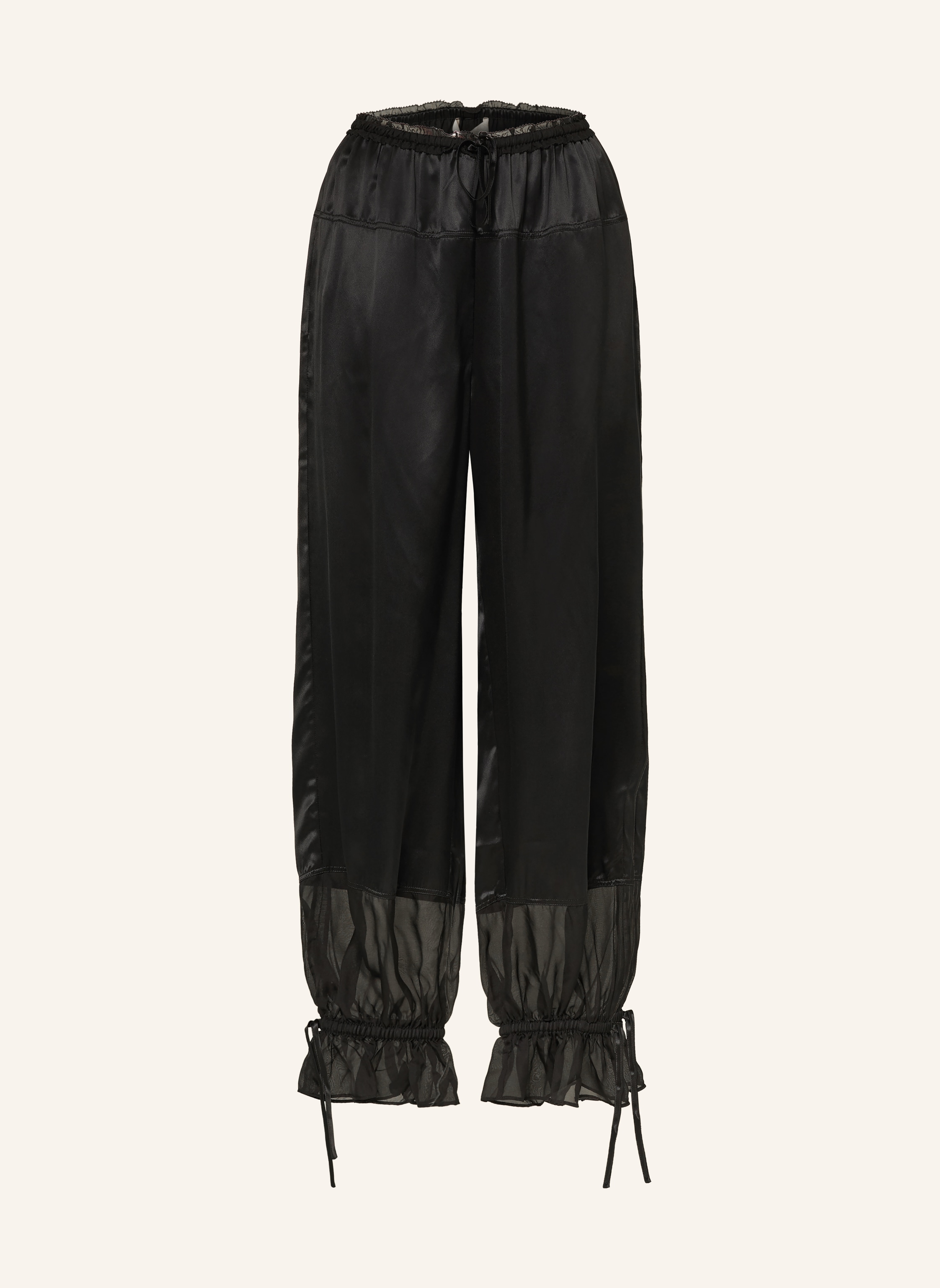 ULLA JOHNSON Satinhose CAMILE aus Seide