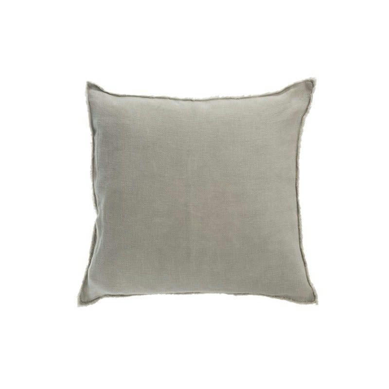 LIN - Coussin délavé lin vert 45x45