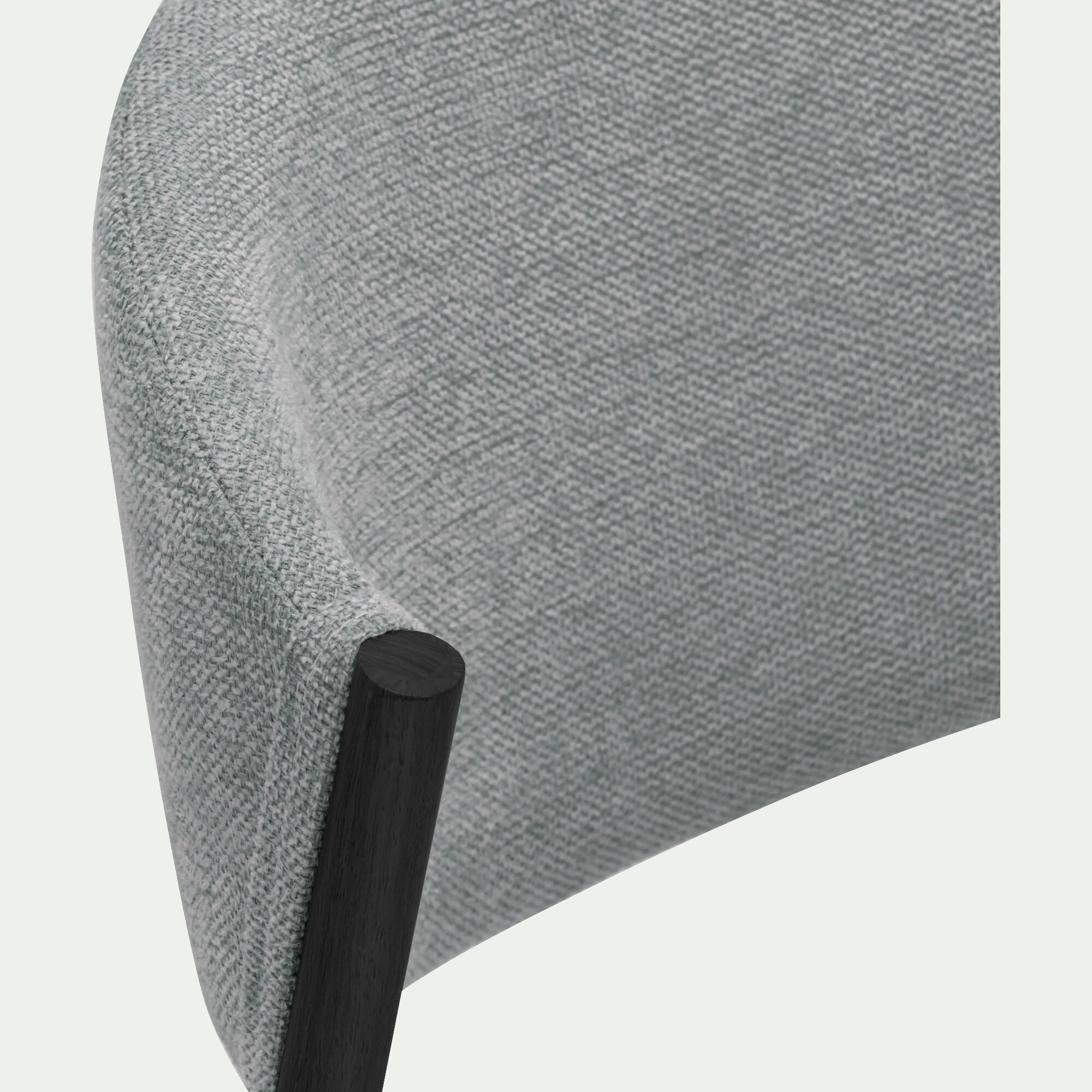 CASSANDRE - Chaise de repas épurée en tissu - gris