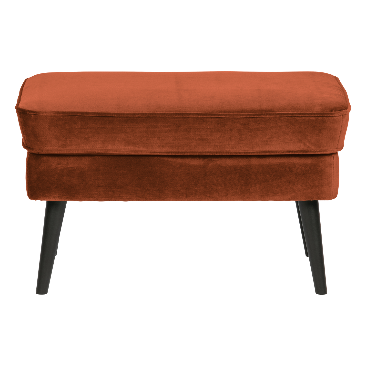 WOOOD hocker Rocco - Velvet - Roest - 47x77x51