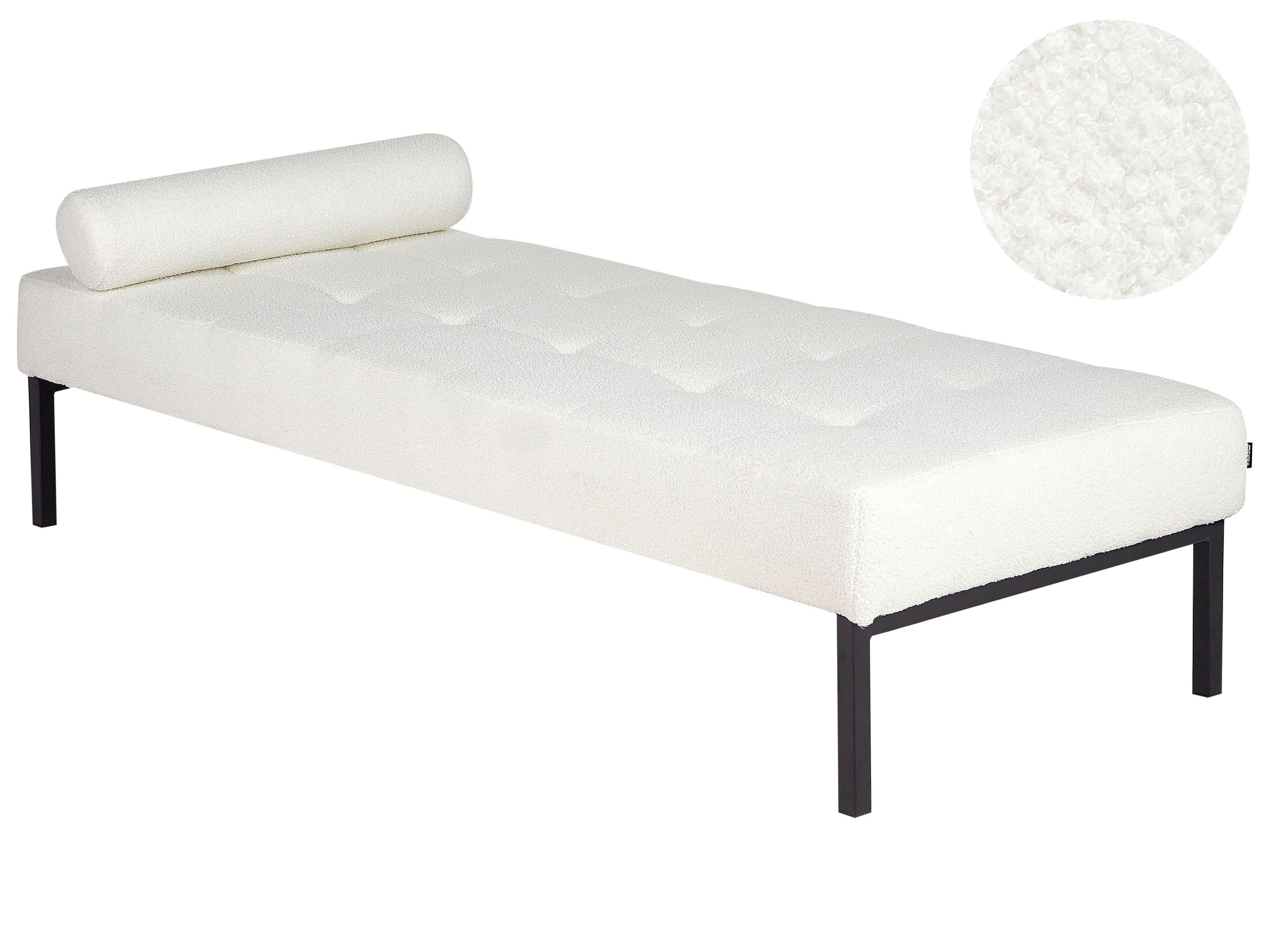 Chaise Longue CHINON Boucle White