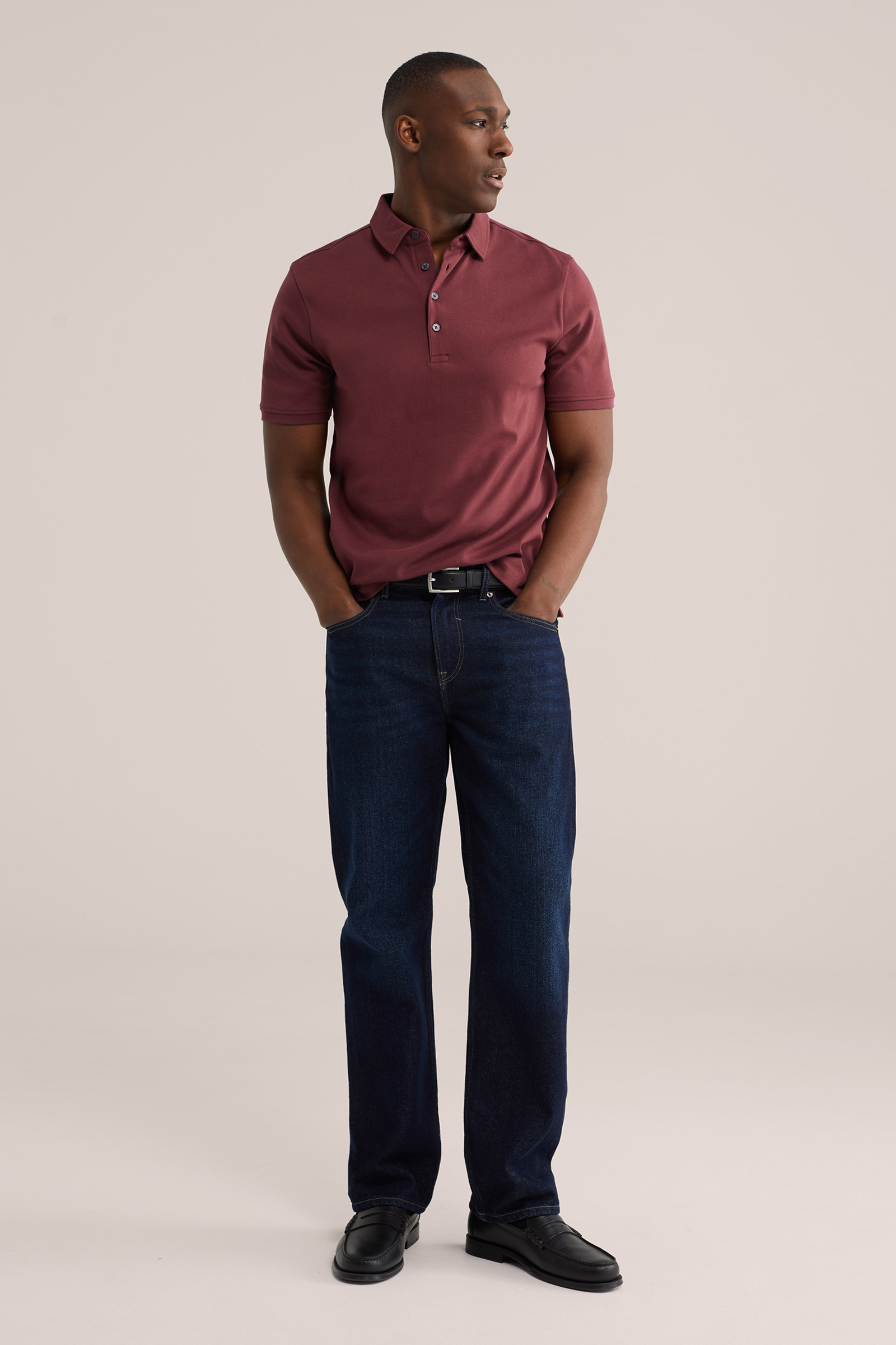 Heren slim fit polo