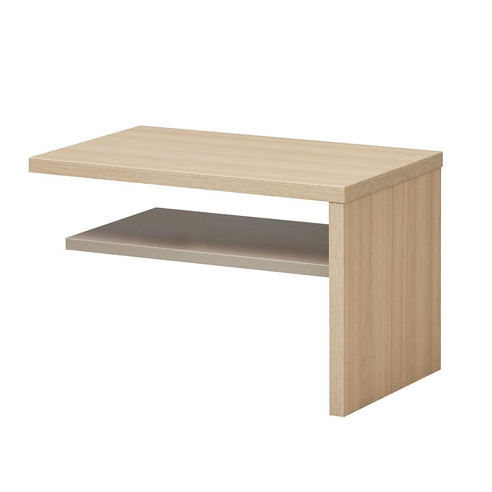 GRAPHIC - Tablette chevet effet bois finition bois