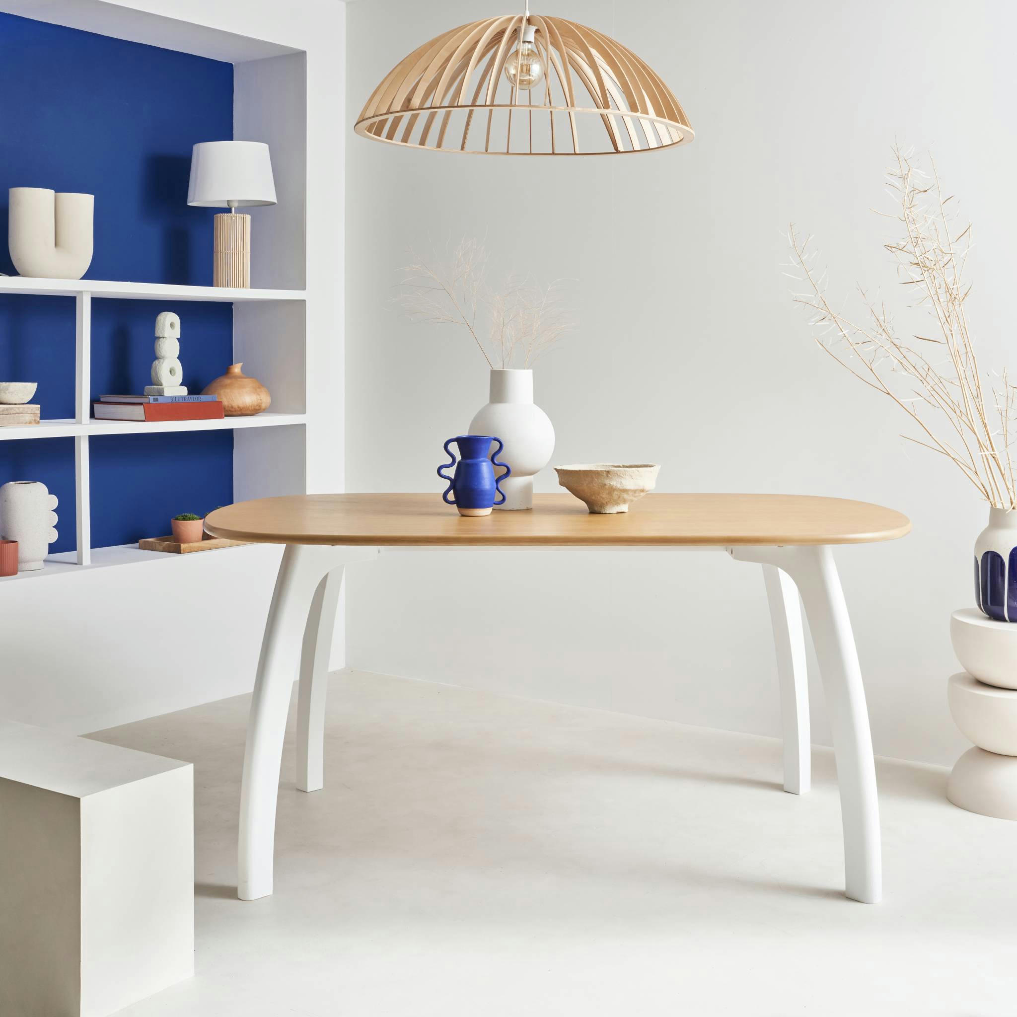 OLYMPIE - Table à manger rectangulaire 4-6 places, 160cm