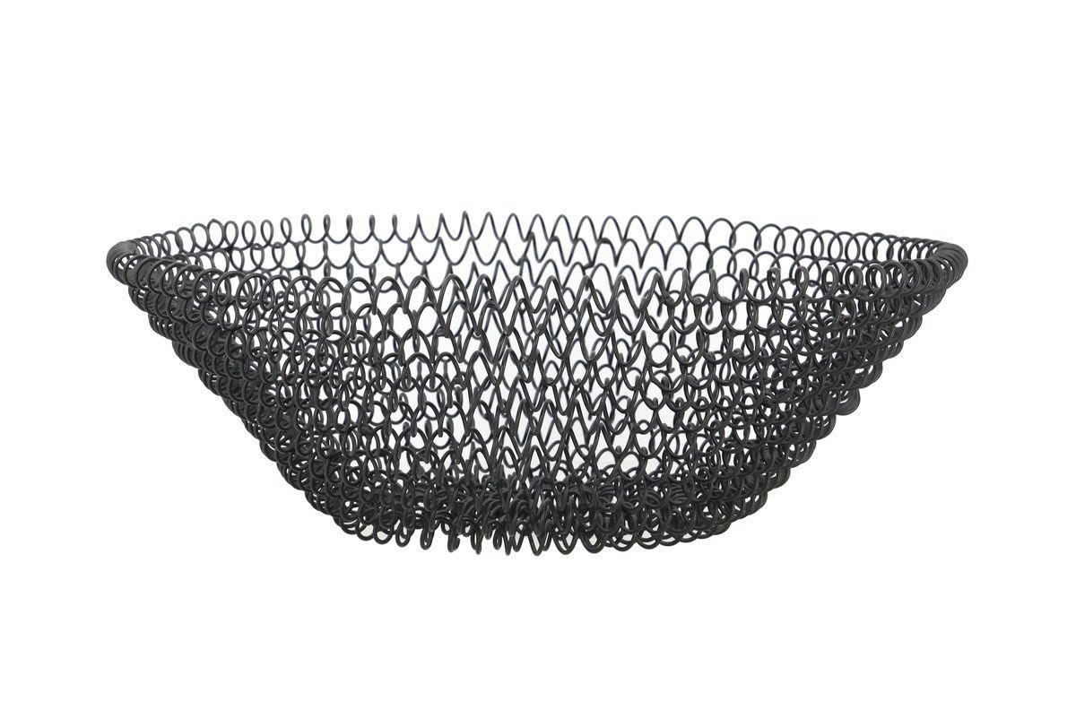 AGRA - Corbeille en métal noir