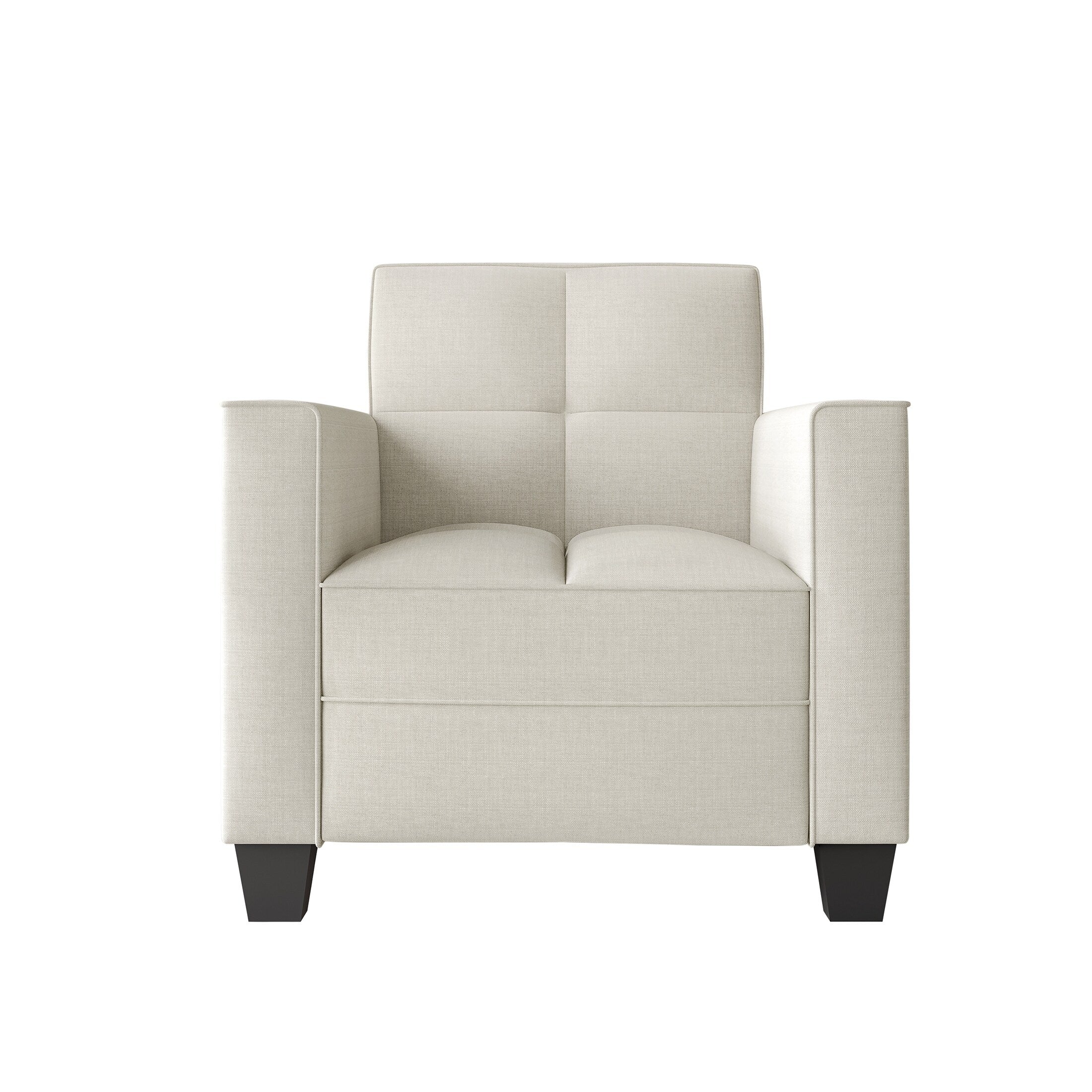 CraftPorch Chic Modern Linen Upholstered Chair