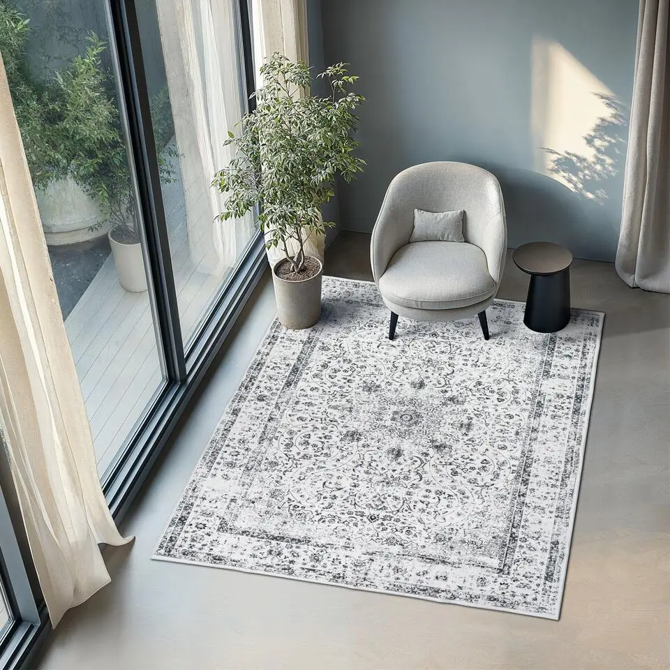 tectake? Vintage design vloerkleed Aliya, laagpolig 200 x 274 cm