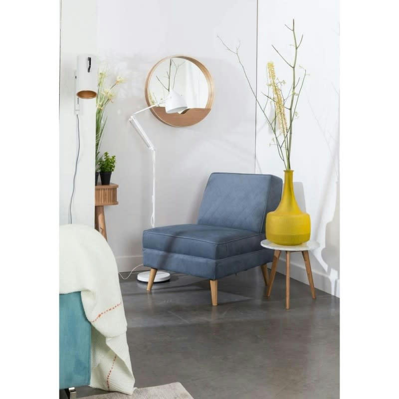 LAZY M - Fauteuil design en polyester gris