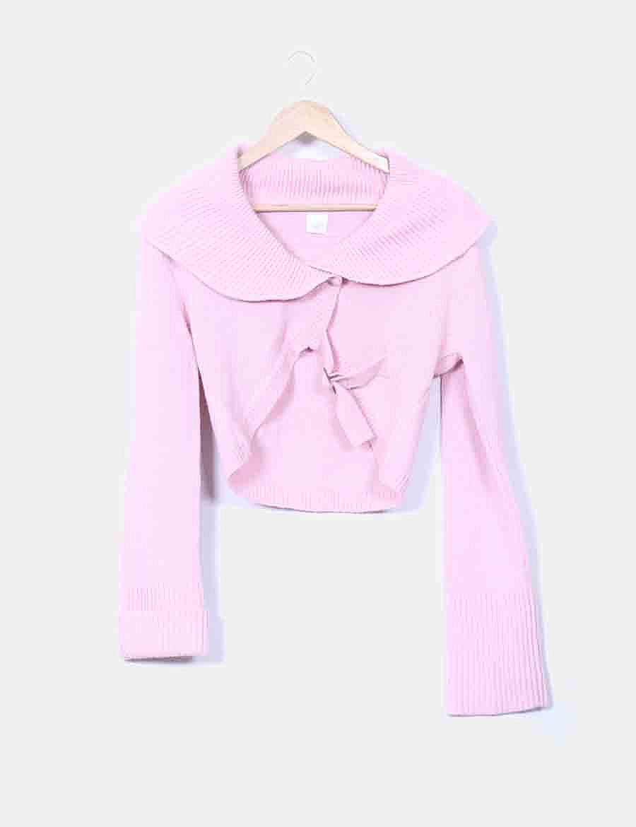 Camaïeu Pink knitted bolero jacket