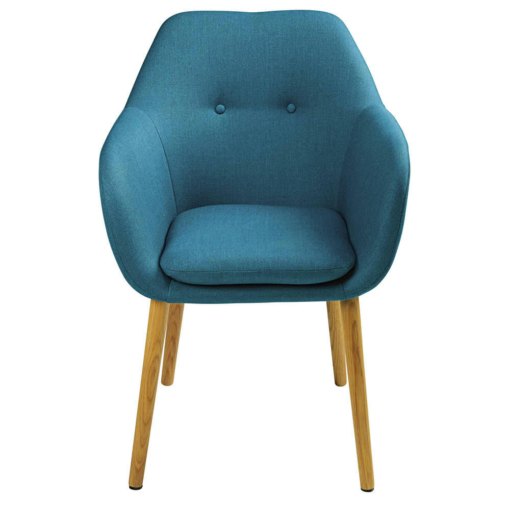 Arnold - Fauteuil de table vintage bleu