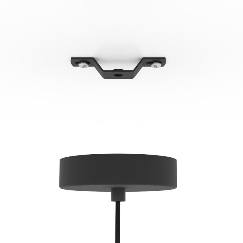 Suspension Venezuela noire et or Ø 23,5 cm E27 40 W EGLO