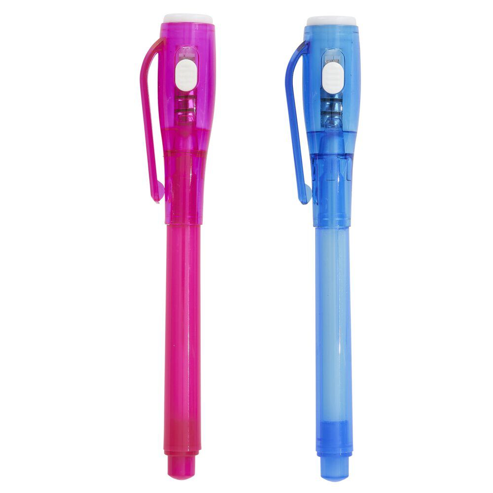 Stylo encre invisible (2 modèles bleu ou rose)