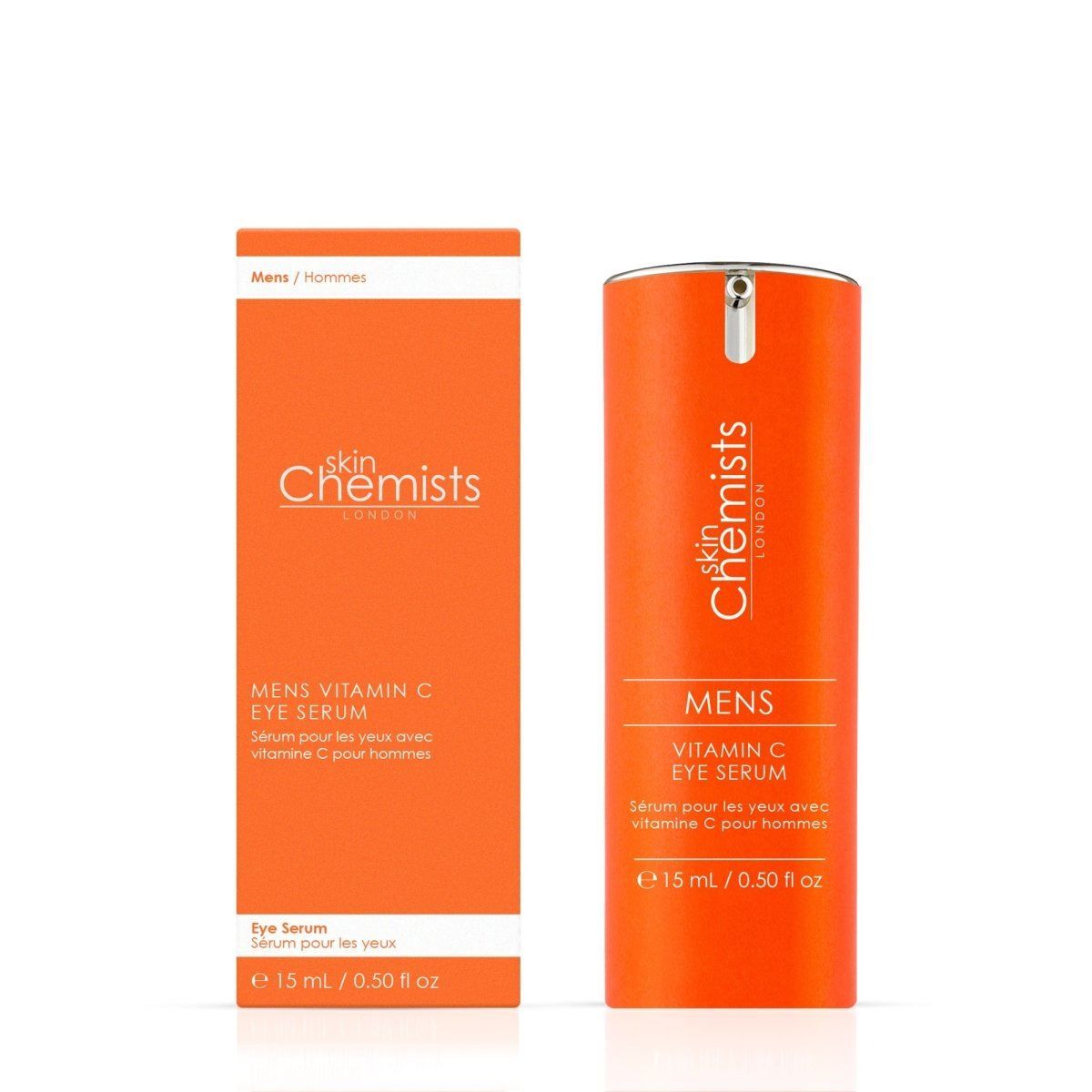 skinChemists professional Men's Anti-Ageing Vitamin C Facial and Eye Serum Kit