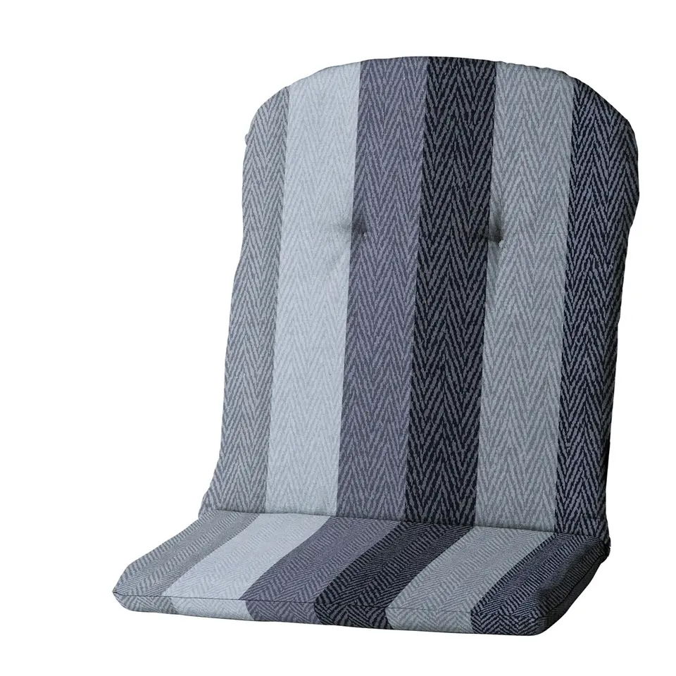 Madison - Kuipstoelkussen Hoge Rug Victoria grey - Ca. 96x45 cm - Set van 4