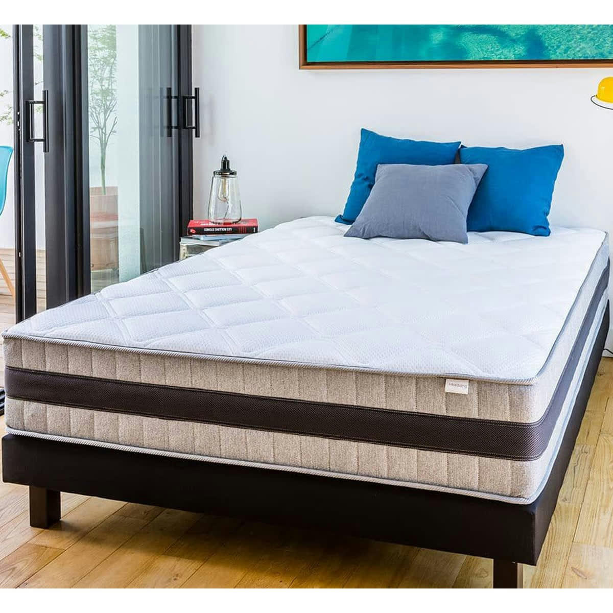 MEMO LUXE - Matelas 180x200 Mémoire De Forme - Mousse Ergo, haute densité