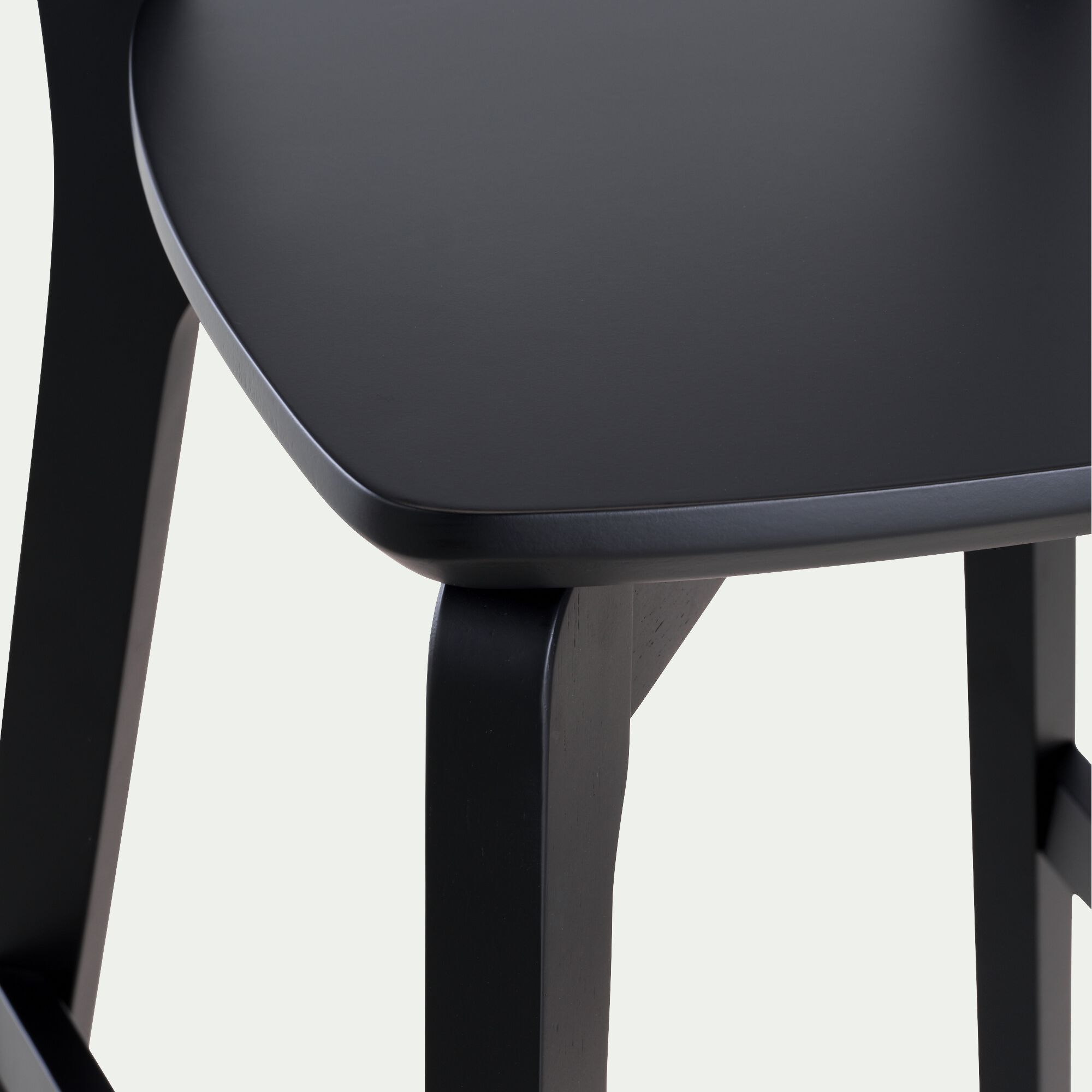 SUZIE - Chaise de bar H75cm - noir