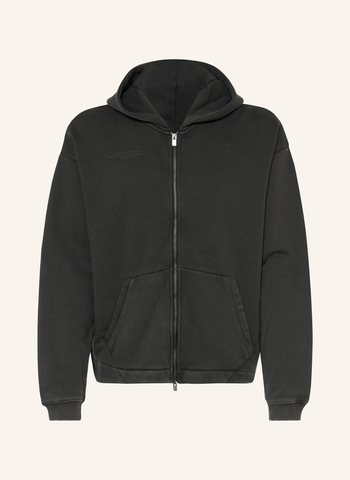 GYMSHARK Sweatjacke CONDITIONING CLUB WASHED