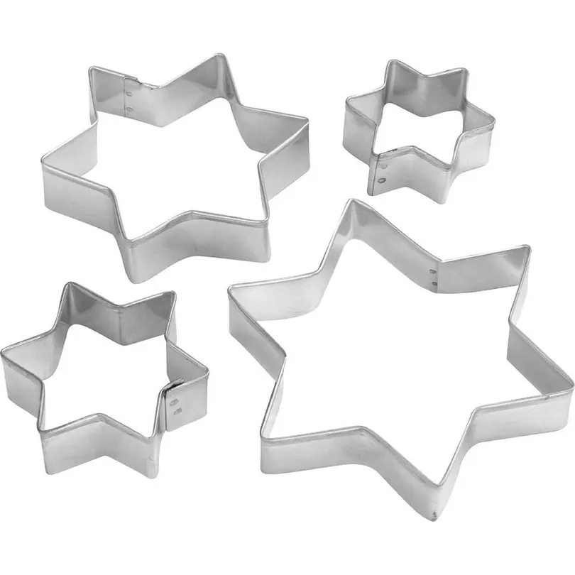 Ausstecher 4er-Set Stern