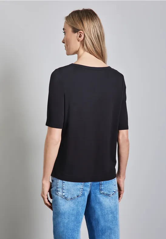 Shirt mit glänzendem Wording