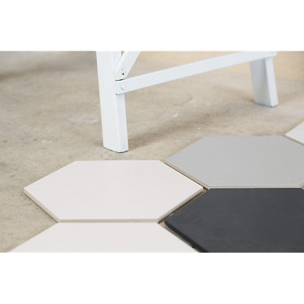 Carrelage sol / mur hexagonal gris mate 26,23 cm ALCHIMIA GRIGIO