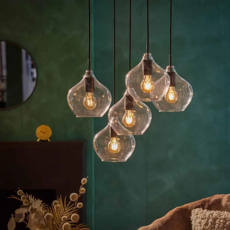 Hanglamp Rakel - Antiek Brons - &Oslash;61cm - 5L