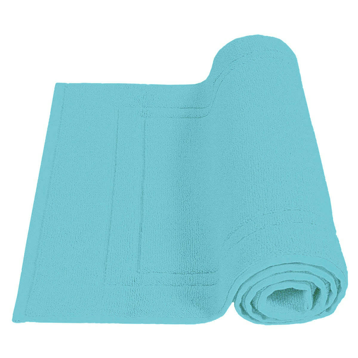 LUXURY - Tapis de bain 900gr/m²  bleu turquoise 50x80 cm