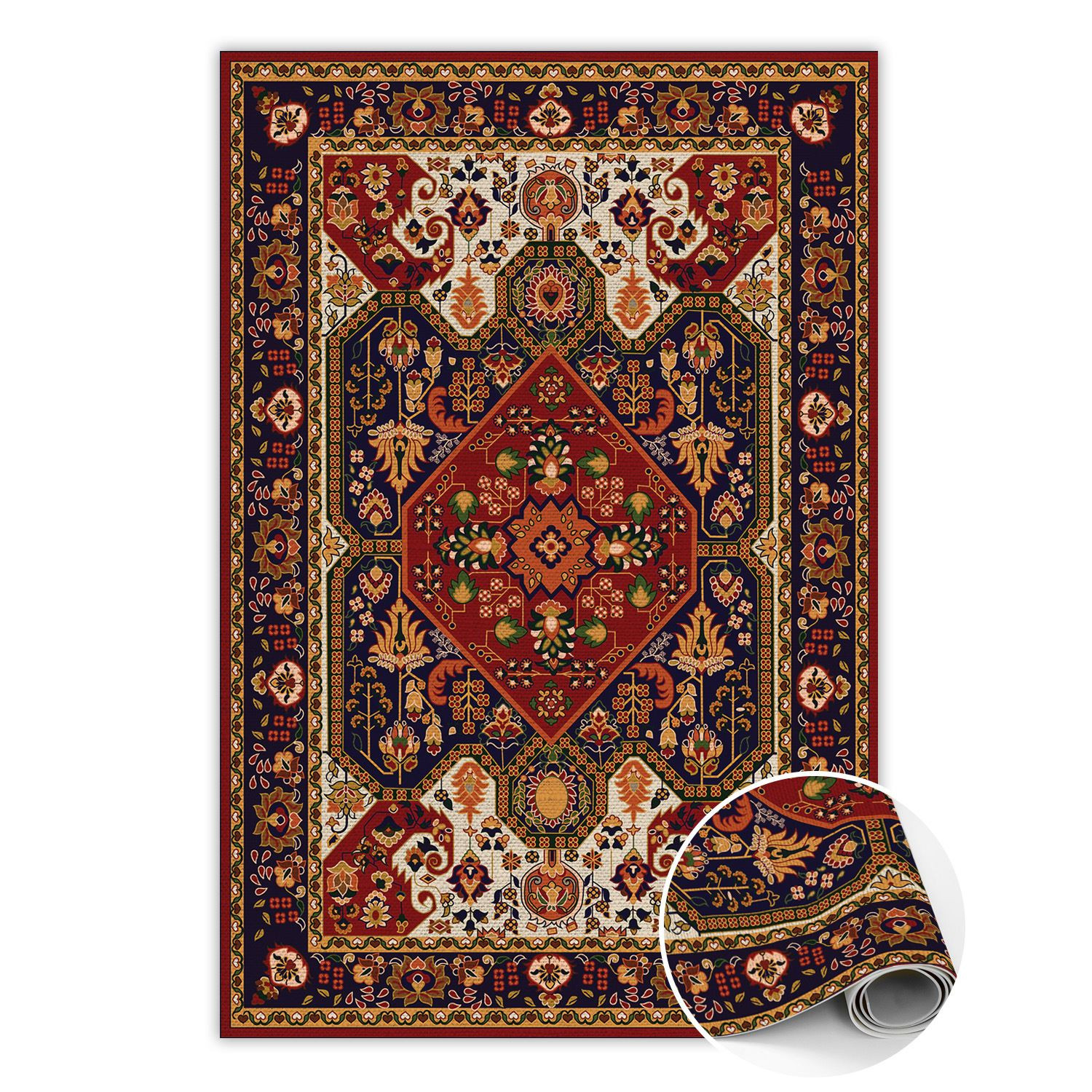 Modny dywan winylowy do domu Bogate wzory 60 x 90 cm