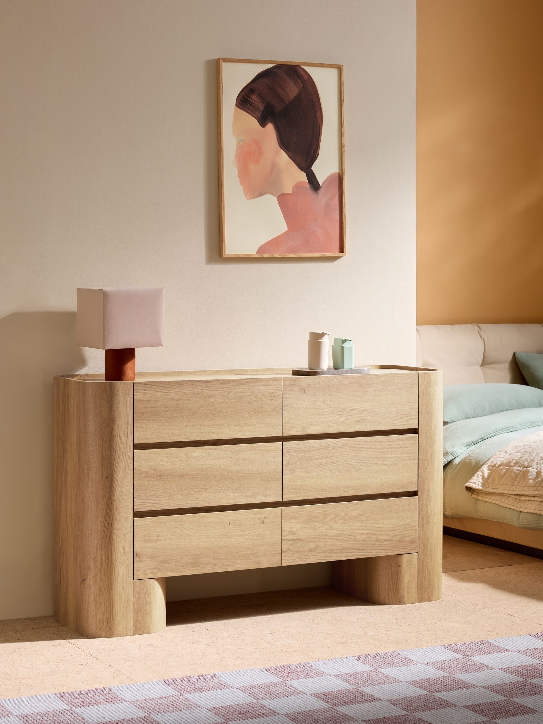 Wide Kain Wide Chest in Light Oak Effect
