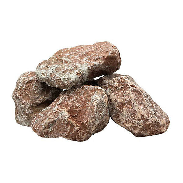 Pack  /- 1T (2 X 500Kg) Pierre à Gabions Rouge 80/150 mm - Livraison STANDARD