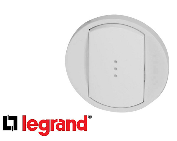 Doigt simple blanc avec voyant Legrand Céliane