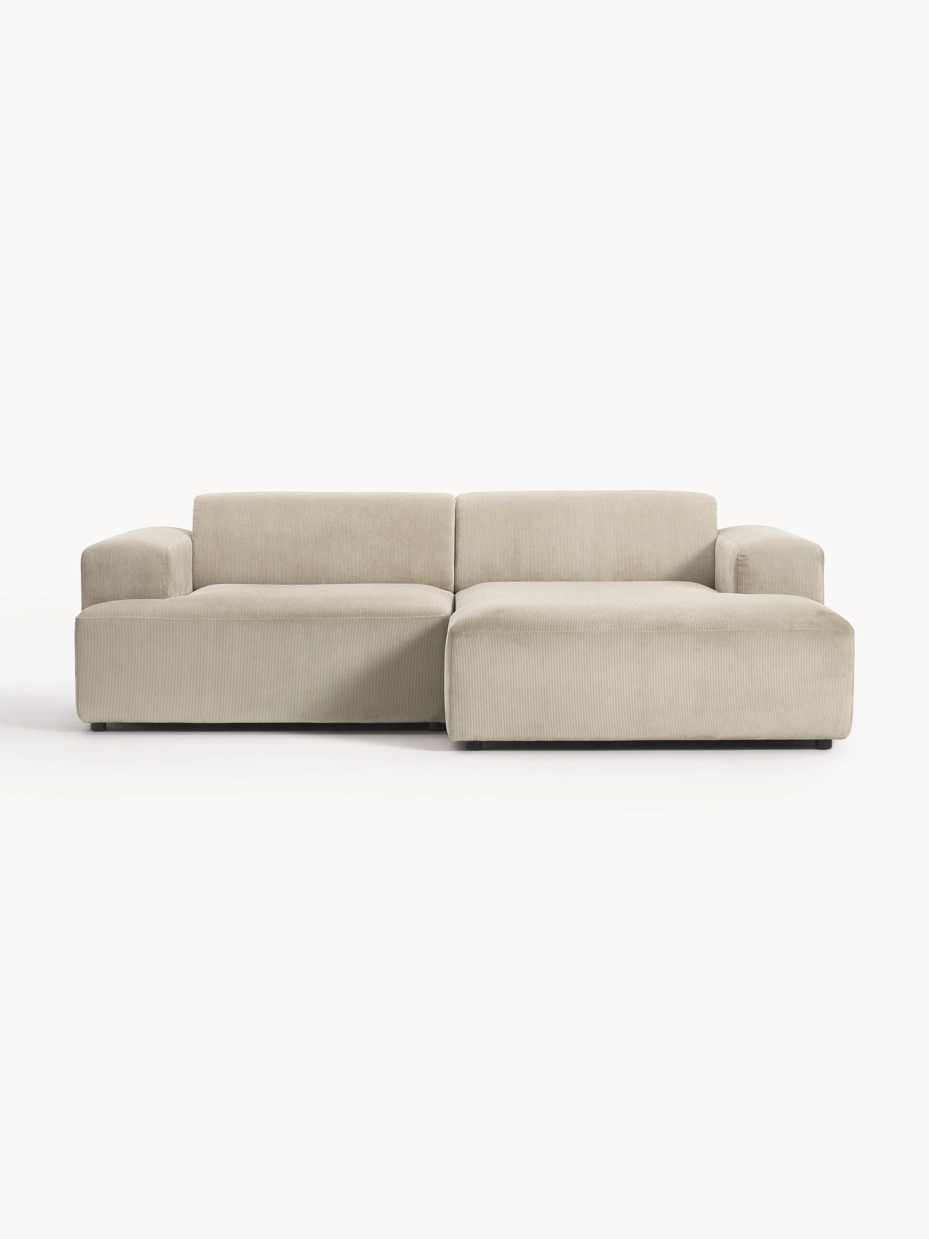 Cord-Ecksofa Melva (3-Sitzer)