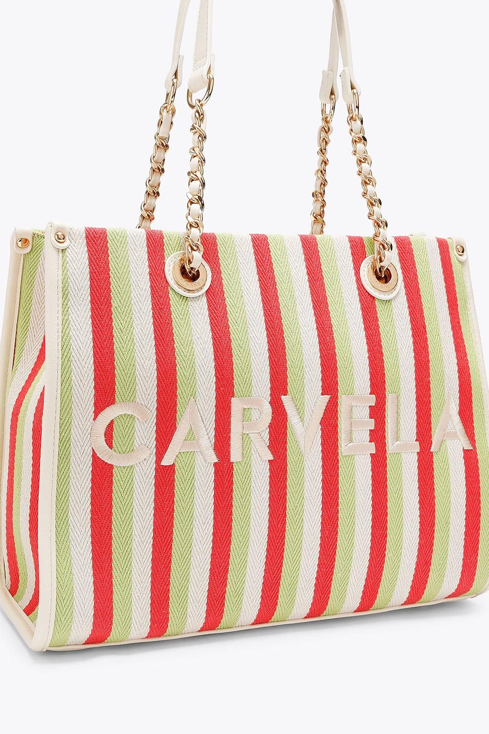 Carvela Sorrento Midi Stripe' Canvas Bag