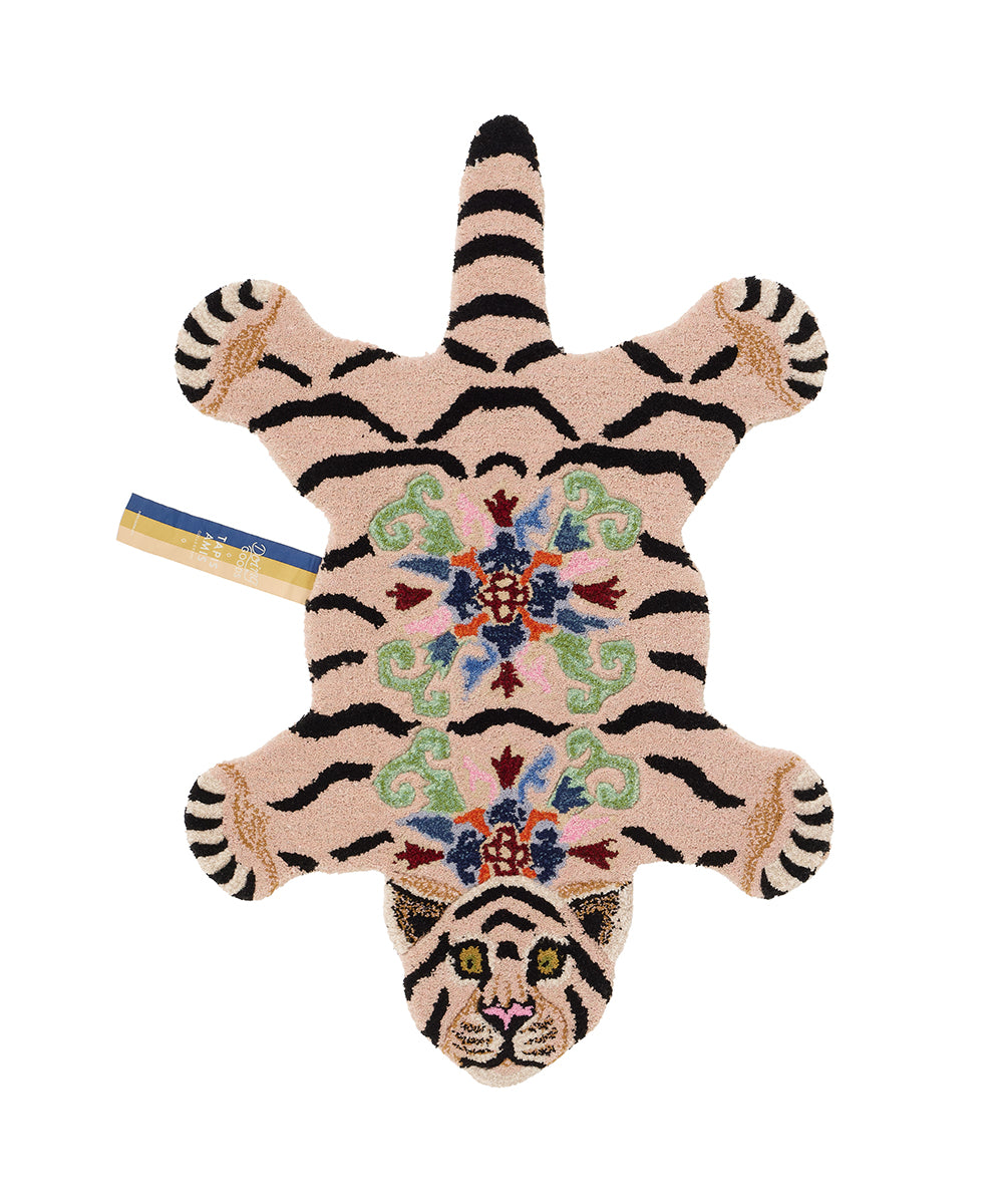 Doing Goods Mahee Majestic Tijger Vloerkleed - Klein 92 x 62 x 2 cm - 100% wol