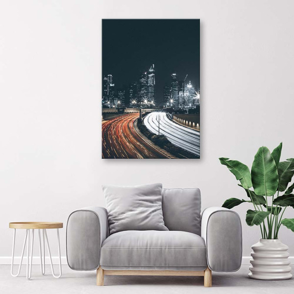 Feeby Obraz na płótnie Miasto nocą 40x60