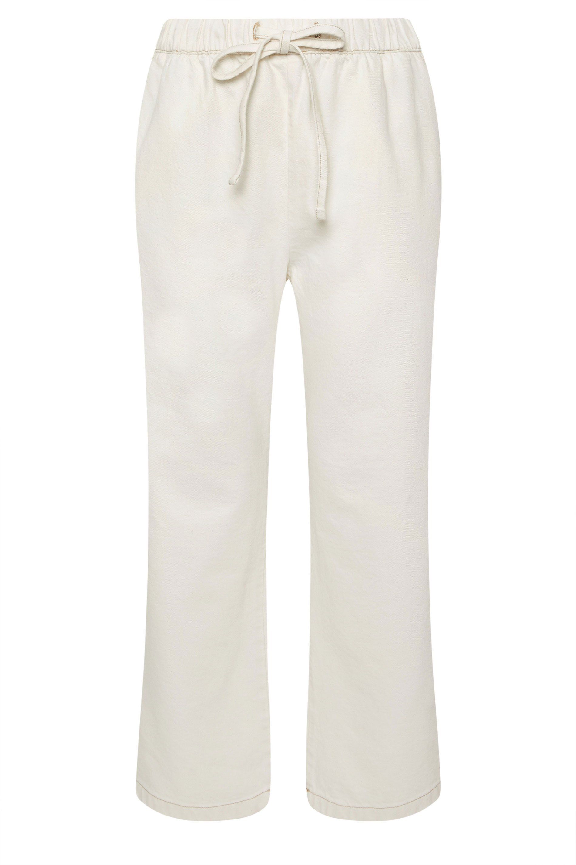 Yours Pull On Wide Leg Jeans