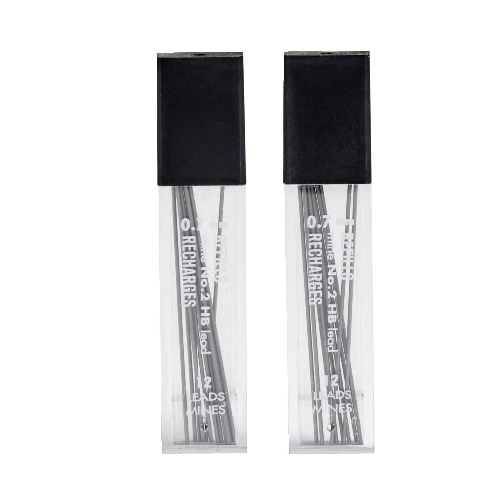 Lot de 24 mines HB 0,7mm