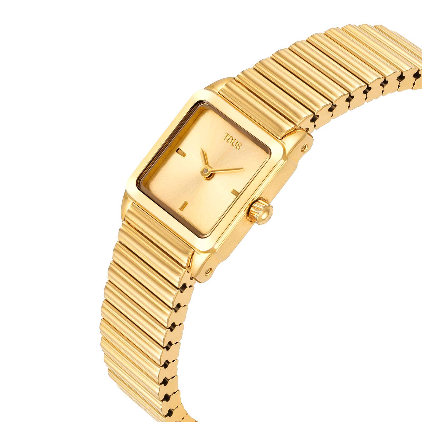 Reloj analógico con brazalete de acero dorado TOUS 1950
