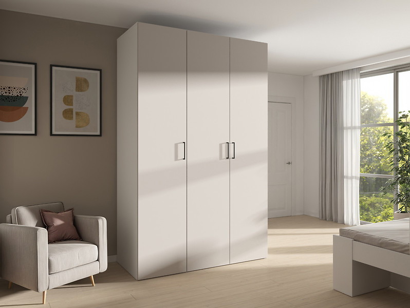 Szafa modułowa Flex 150 cm z 3 drzwiami kaszmir