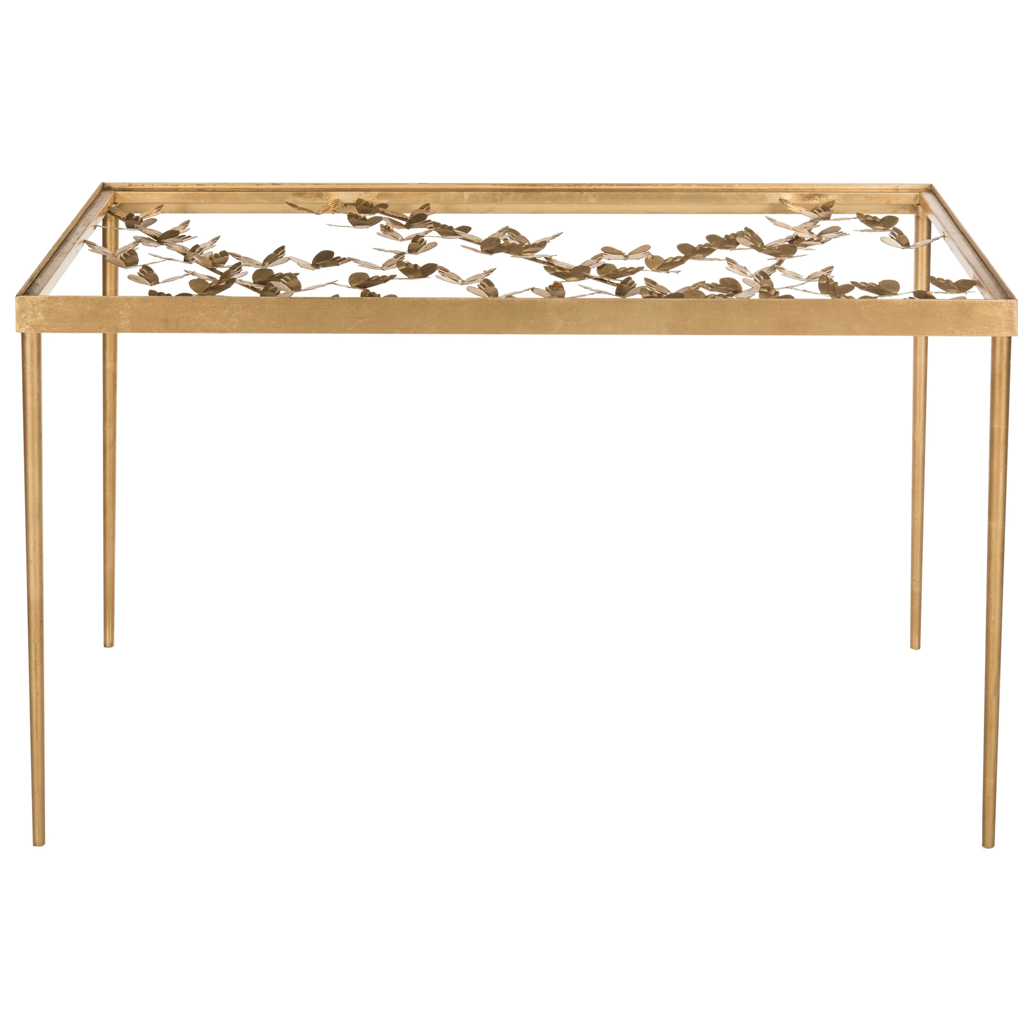 SAFAVIEH Marylin Antique Gold Leaf Butterfly Desk