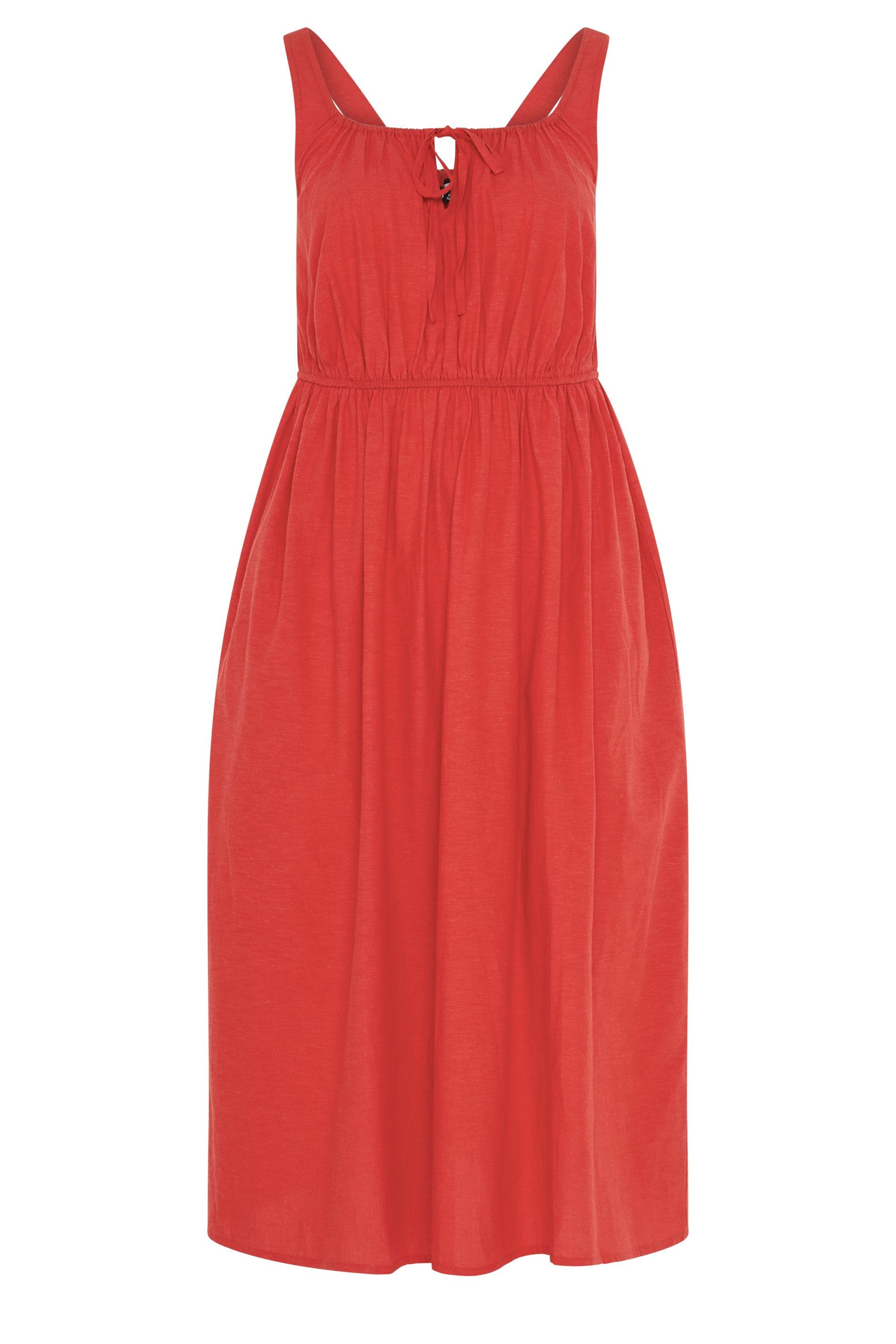 Yours Linen Milkmaid Dress