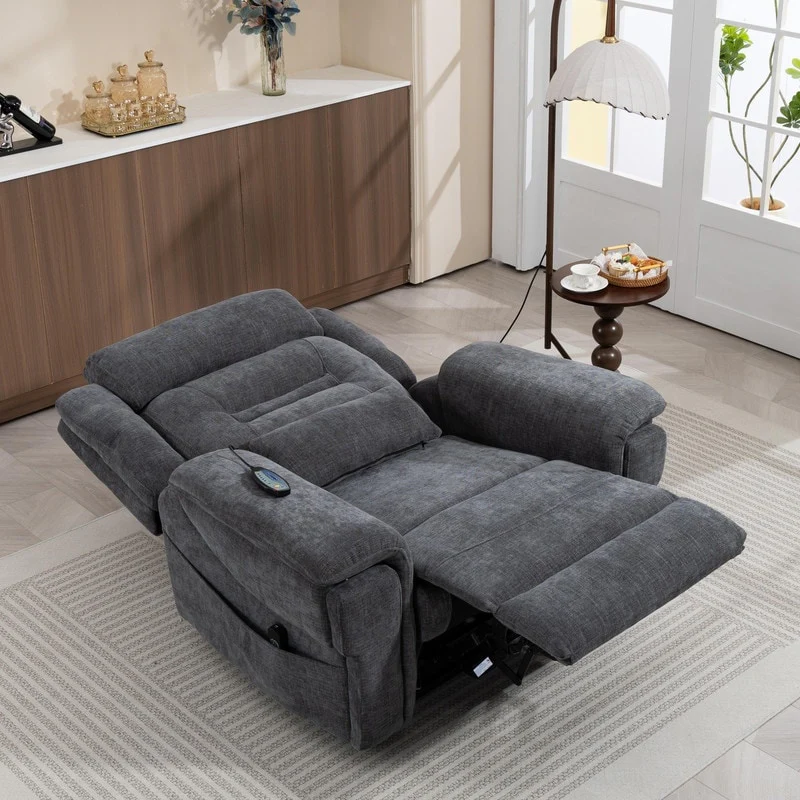 50-In Oversized Dual Motors Power Lift Recliner,Extra Wide Seat Lift Recliner with Heat/Massage,Wireless Charging